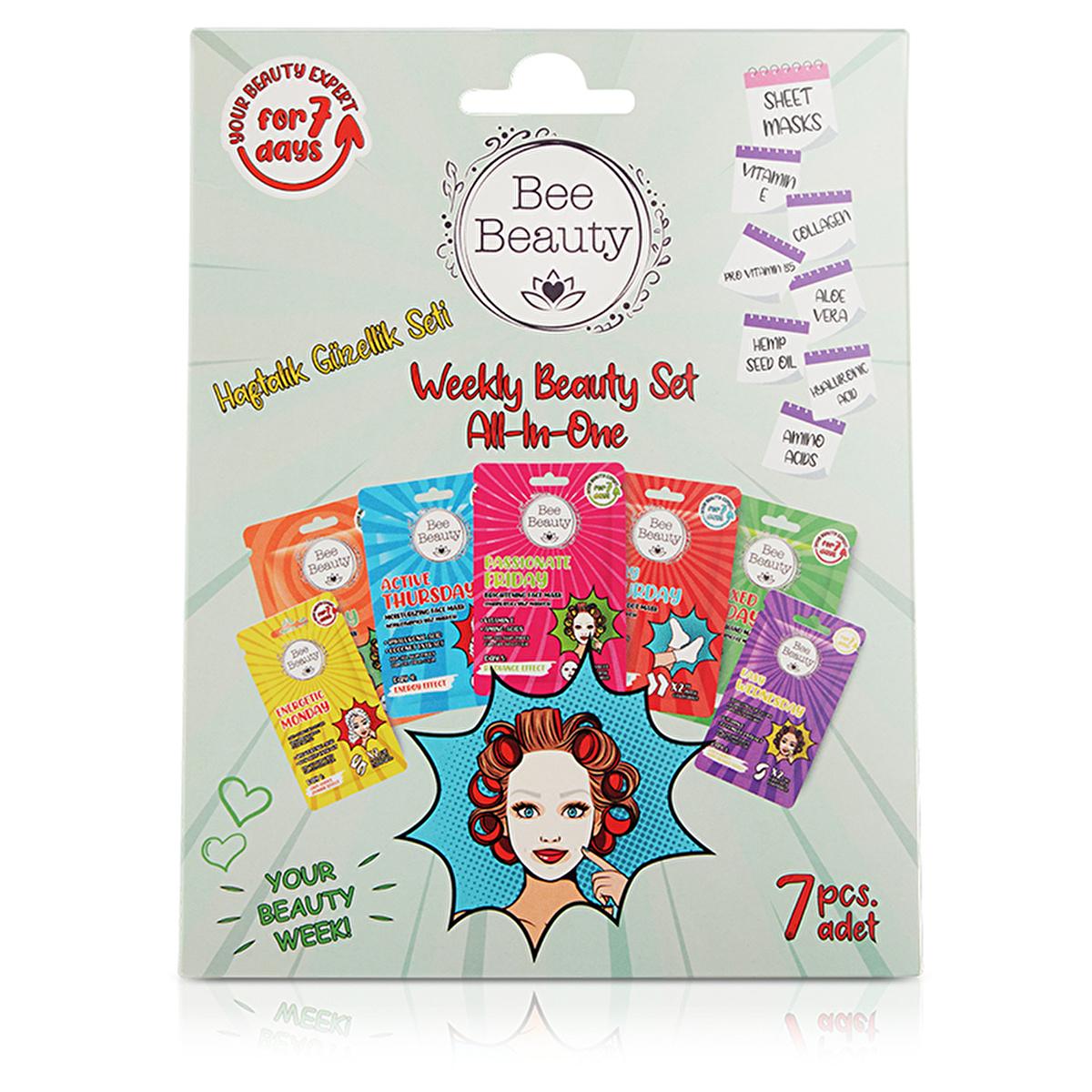 The 7-Day Glow Reset™ | Bee Beauty Face, Hand & Foot Mask Set
