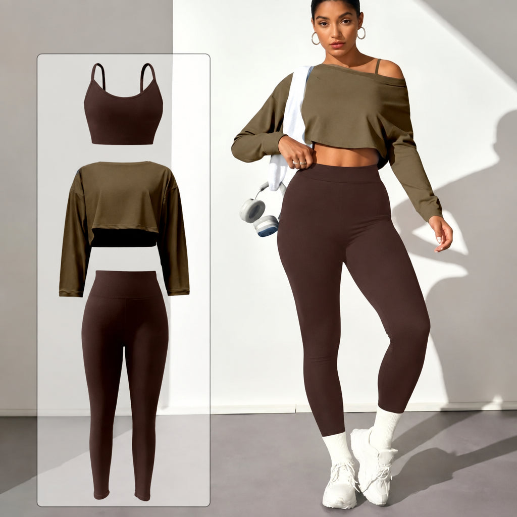 The Move & Reset™ | 3-Piece Seamless Yoga & Lounge Set