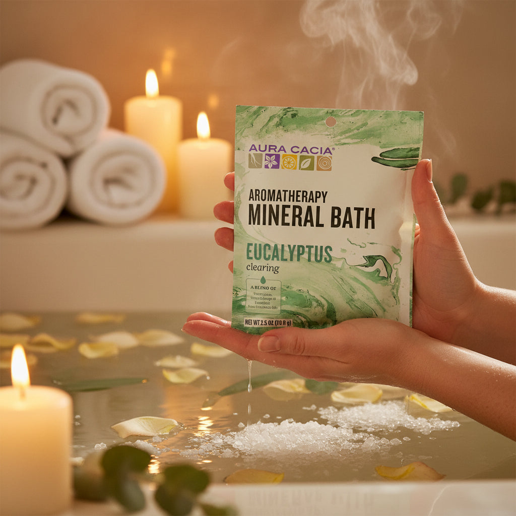 The Eucalyptus Bath Reset™ | Aura Cacia Aromatherapy Mineral Bath