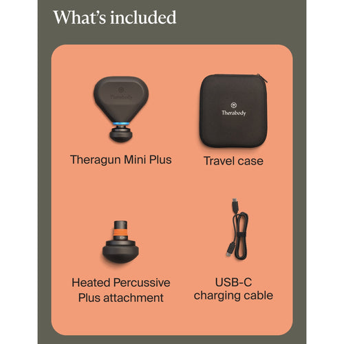 Ease Muscle Soreness Anywhere: Theragun Mini Plus Heated Massage Gun