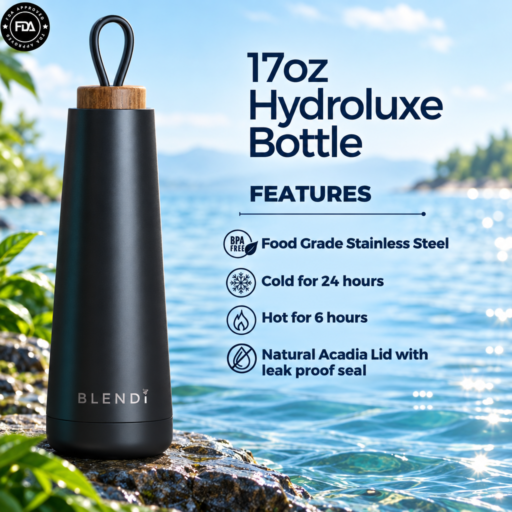 The Hydration Reset™ | 17oz Insulated Stainless Steel Water Bottle