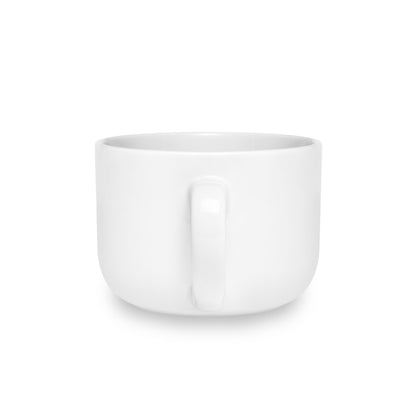 Nourish. Sip. Recharge. | 25oz Ceramic Latte Mug with Ergonomic C-Handle