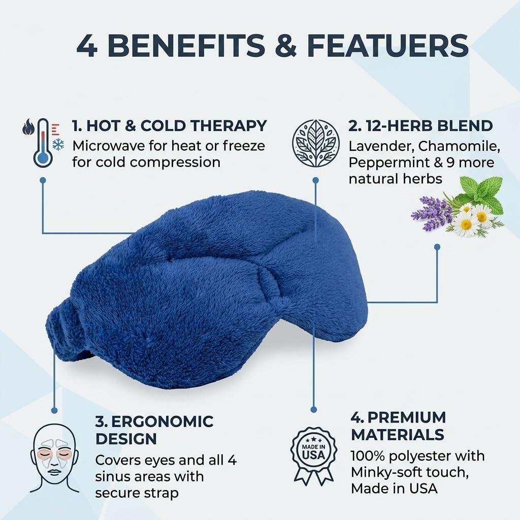The Serene Reset™ | Hot/Cold Scented Aromatherapy Eye Pillow