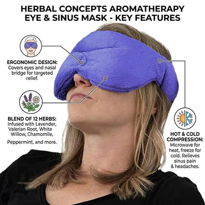 The Serene Reset™ | Hot/Cold Scented Aromatherapy Eye Pillow