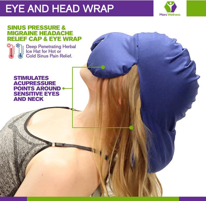 The Headache Reset™ | Aromatherapy Hot & Cold Sinus & Migraine Relief Cap