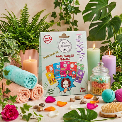 The 7-Day Glow Reset™ | Bee Beauty Face, Hand & Foot Mask Set