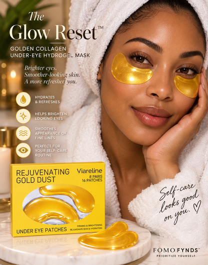 The Glow Reset™ | Golden Collagen Under-Eye Hydrogel Mask