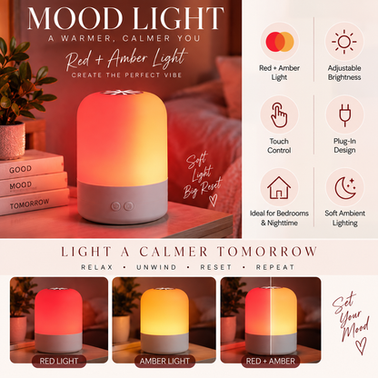 The Wind Down Glow™ | Red + Amber Light Relaxation Set