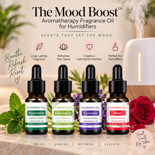 The Mood Boost™ | Aromatherapy Fragrance Oil for Humidifiers - Dropper Bottle Top
