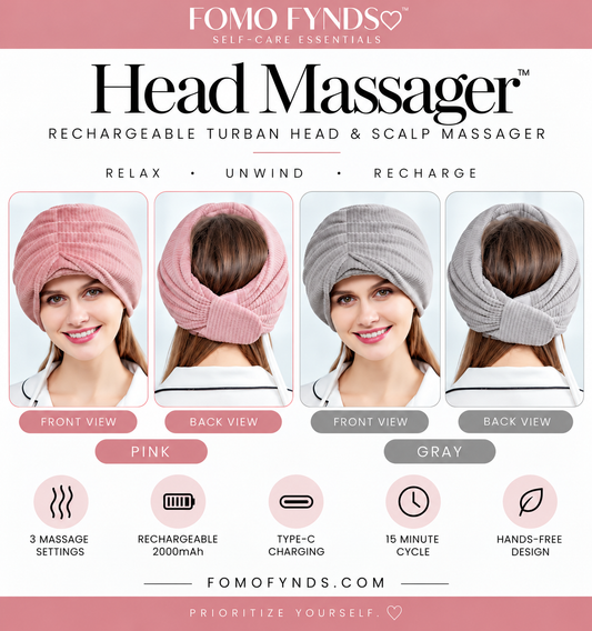 The Head Reset™ | Rechargeable Heated Turban Head & Scalp Massager