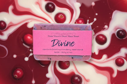 The Bloom Reset™ | Natural Cranberry Seed Exfoliating Goat Milk Soap