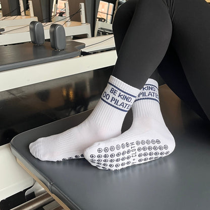 The Fitness Reset™ | Sporty-Chic Pilates Grip Socks