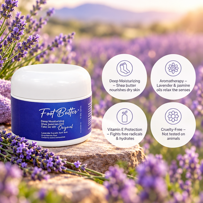 The Foot Reset™ | Lavender Jasmine Foot Butter Cream – Deep Moisture
