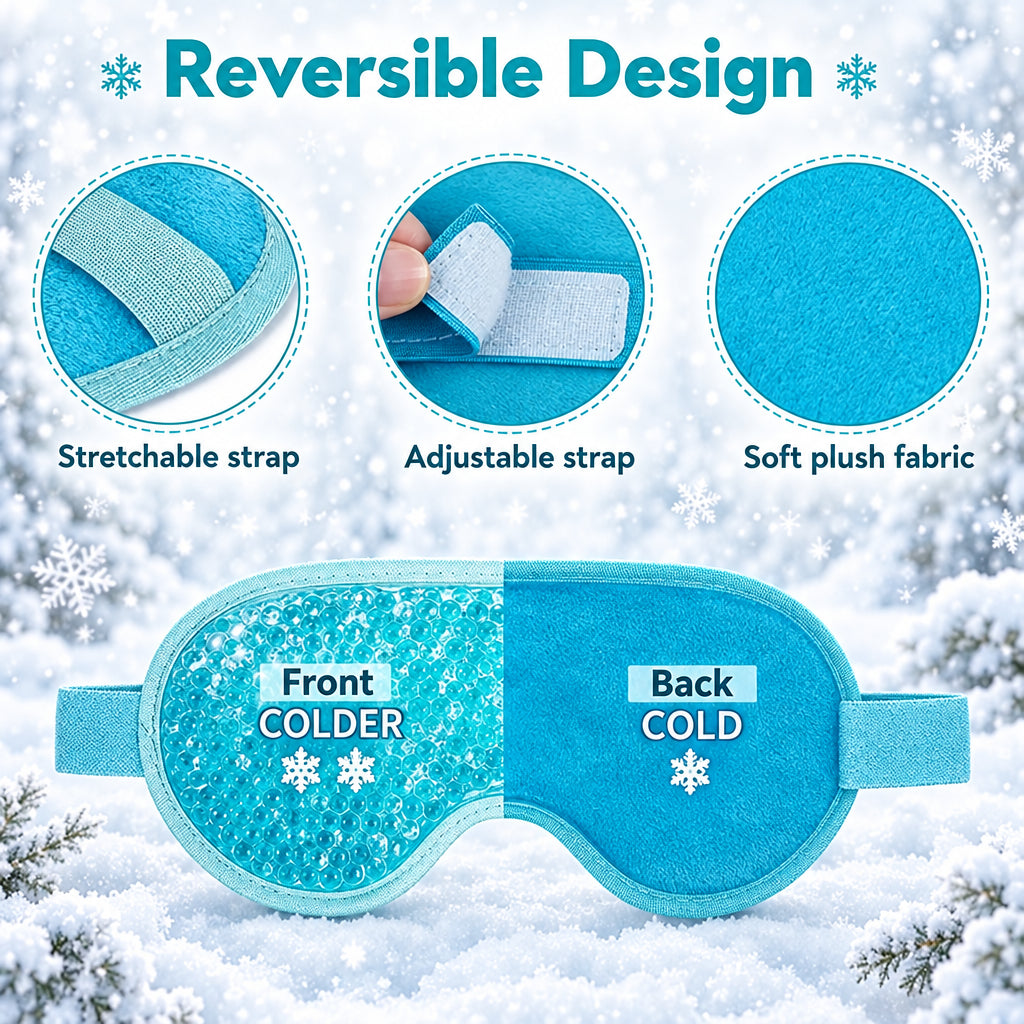 The Eye Reset™ | Reusable Hot & Cold Eye Mask – Gel Bead Compress