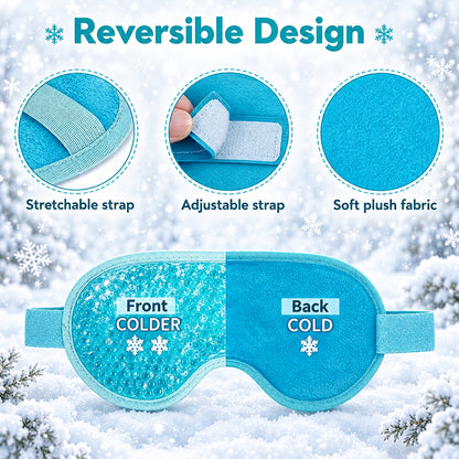 The Eye Reset™ | Reusable Hot & Cold Eye Mask – Gel Bead Compress