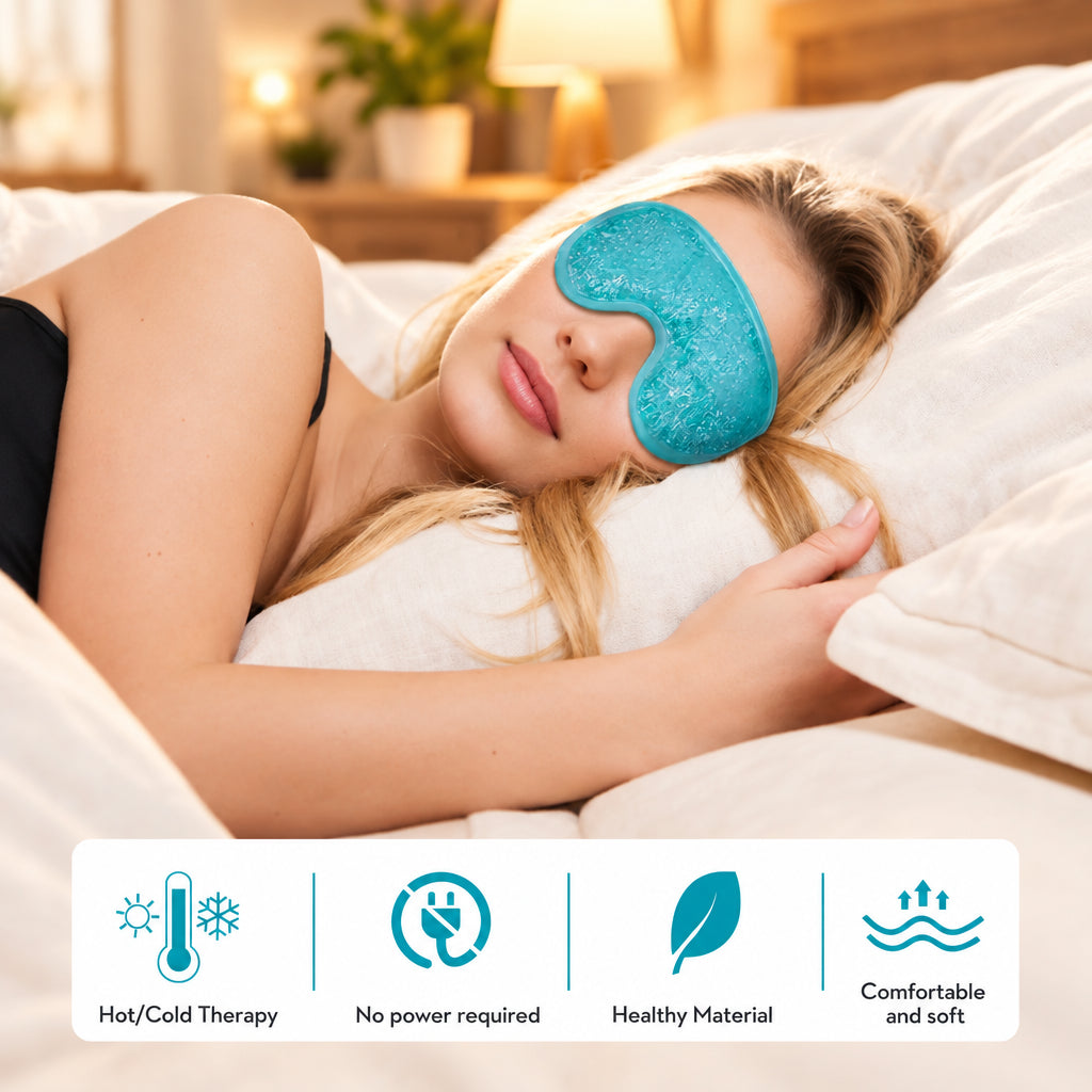 The Eye Reset™ | Reusable Hot & Cold Eye Mask – Gel Bead Compress
