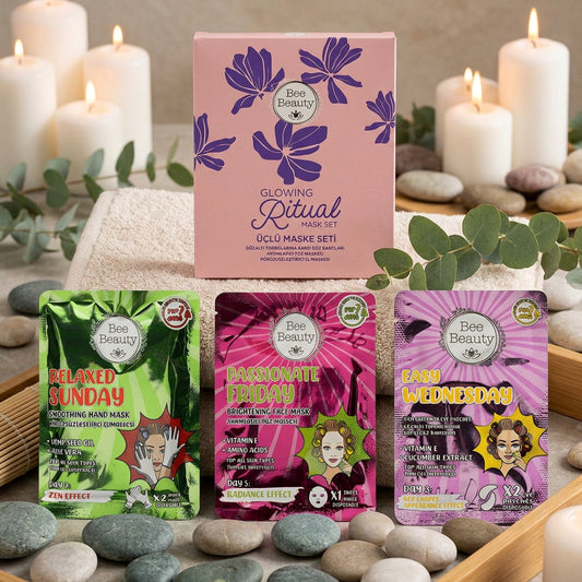 The Glow Reset™ | 3-piece face, eye, and hand mask set