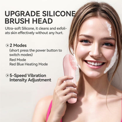 The Fresh Face Reset™ | Silicone Sonic Facial Cleansing Brush | 5 Intensity Levels + Warming Function