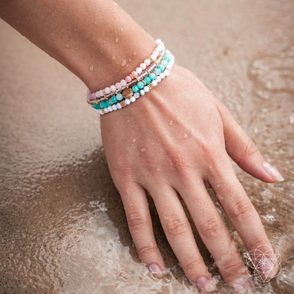 The Reset Stack™ |Stress Relief 4-Piece Natural Stone Bracelet Set