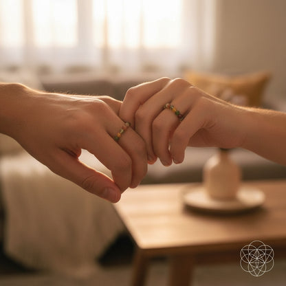 The Unbothered Stack™ | Natural Tourmaline Worry-Free Ring Set