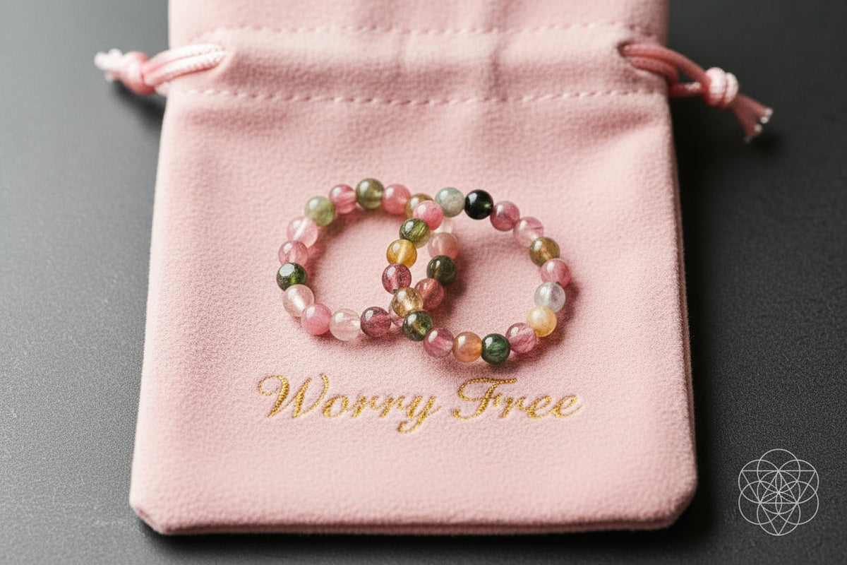 The Unbothered Stack™ | Natural Tourmaline Worry-Free Ring Set